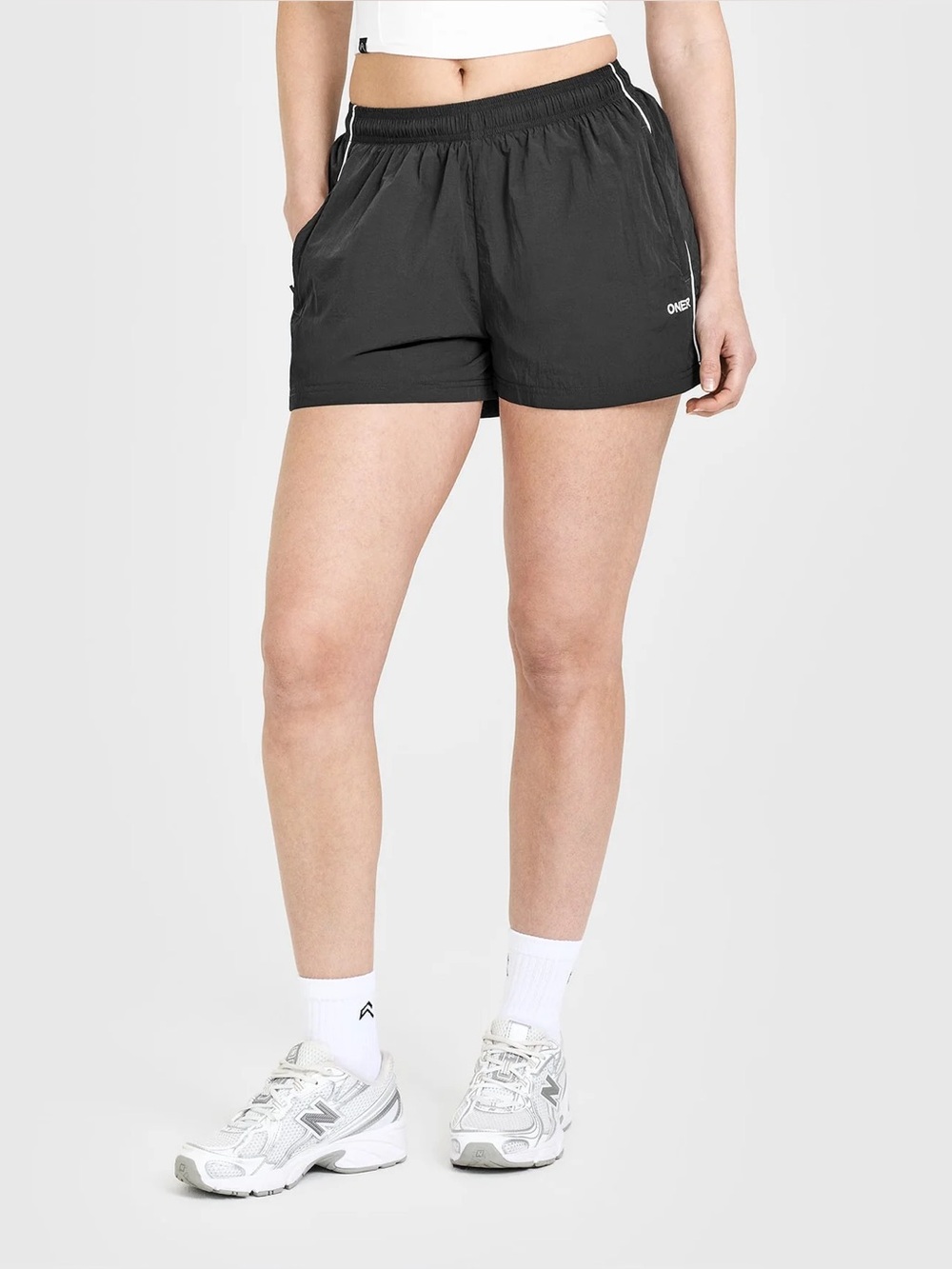 Oner active OVERSIZED PIPED WOVEN TRACK SHORTS